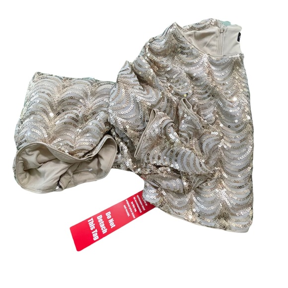 Crystal Doll size Large Juniors' Sequin-Pattern Top & Skirt NWOT - Picture 10 of 11